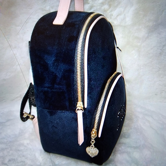 NWT Adorable Juicy Conture Velvet Backpack ( black) - Picture 3 of 5